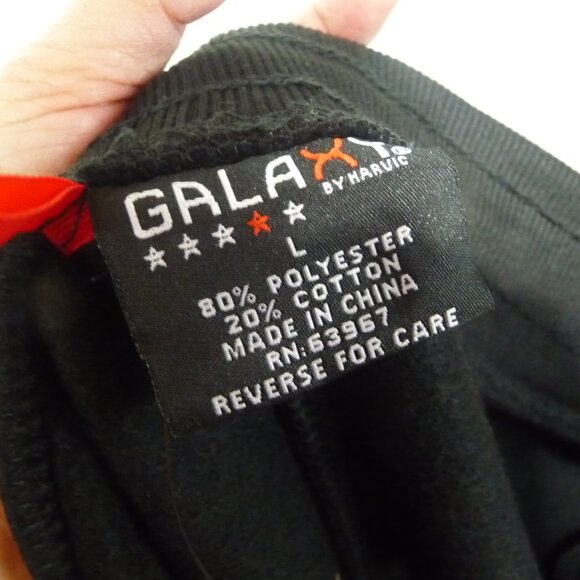 GALAXY BY HARVIC BLACK SWEATPANTS JOGGERS LARGE - Picture 10 of 11